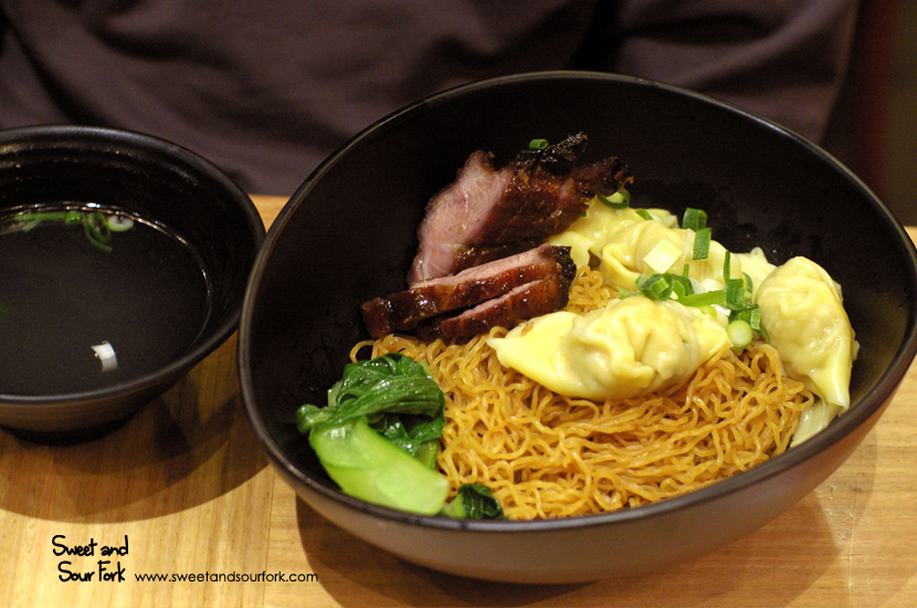 BBQ Pork and Steamed Wonton Dry Noodle ($10.9) 