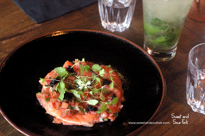 Green Tree Ant Cured Salmon ($18)