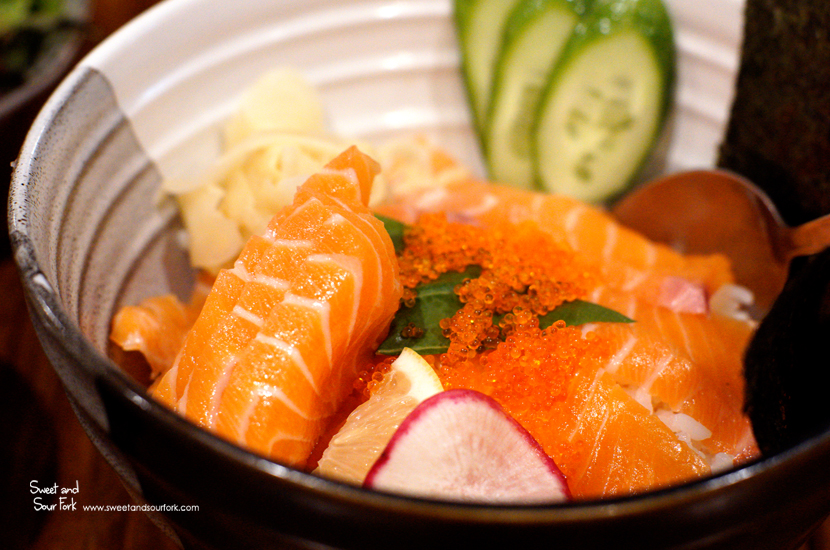 Salmon Sashimi Don ($15)