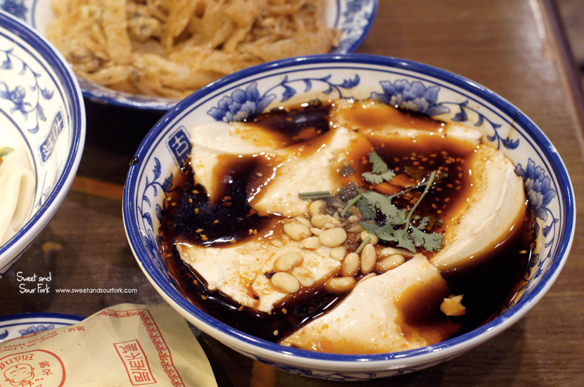 Silken Tofu with Soy Sauce Dressing ($6)