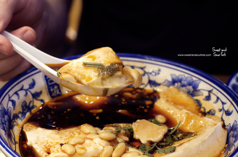 Silken Tofu with Soy Sauce Dressing ($6)